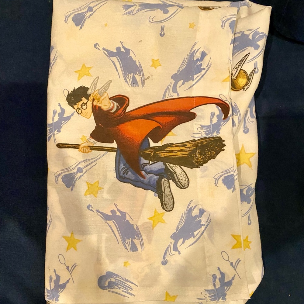 Warner Brothers Harry Potter TWIN Flat Bed Sheet Size 94" x 68"